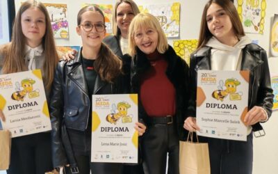 Naše učenice – pobjednice Likovno-literarnog natječaja “Dani meda” u Pazinu