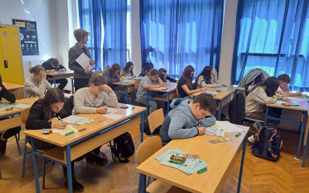 Danas u našoj školi provedeno Međunarodno matematičko natjecanje “Klokan bez granica”